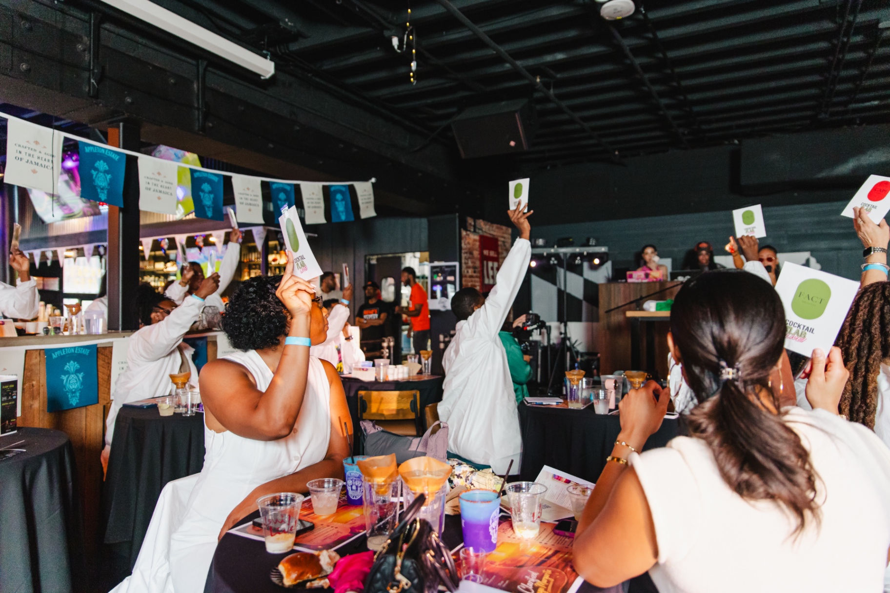 Guests playing trivia games during the show